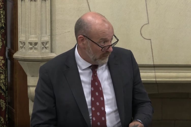 Camborne, Redruth and Hayle MP Perran Moon speaking in Westminster