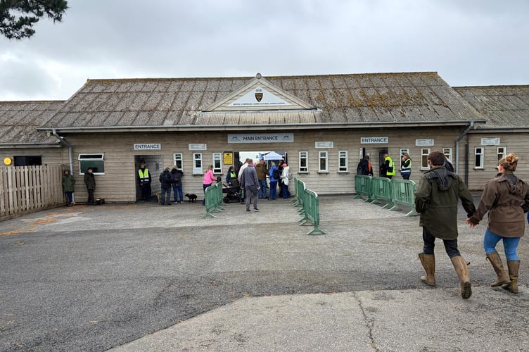 People are beginning to arrive at the Royal Cornwall Show (Picture: Mark Stevens)