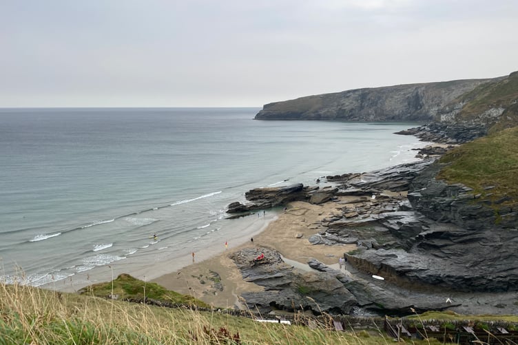 The beach at Trebarwith Strand in North Cornwall. (Picture: Andrew Townsend)