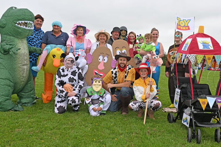 The Harris Family with Toy Story (Picture: Adrian Jasper)