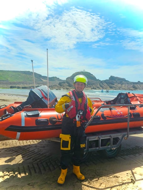 Bude RNLI Lifeboat Crew Member Noah