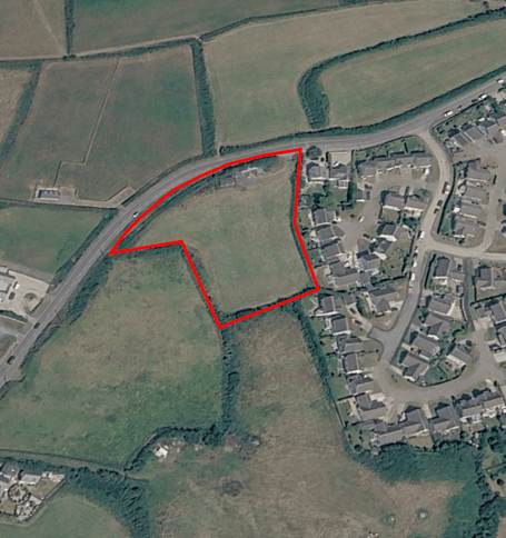 The outline of the proposed development at Marine Drive in Bude (Picture: Cornwall Council)