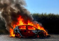 New pictures show extent of A388 vehicle blaze