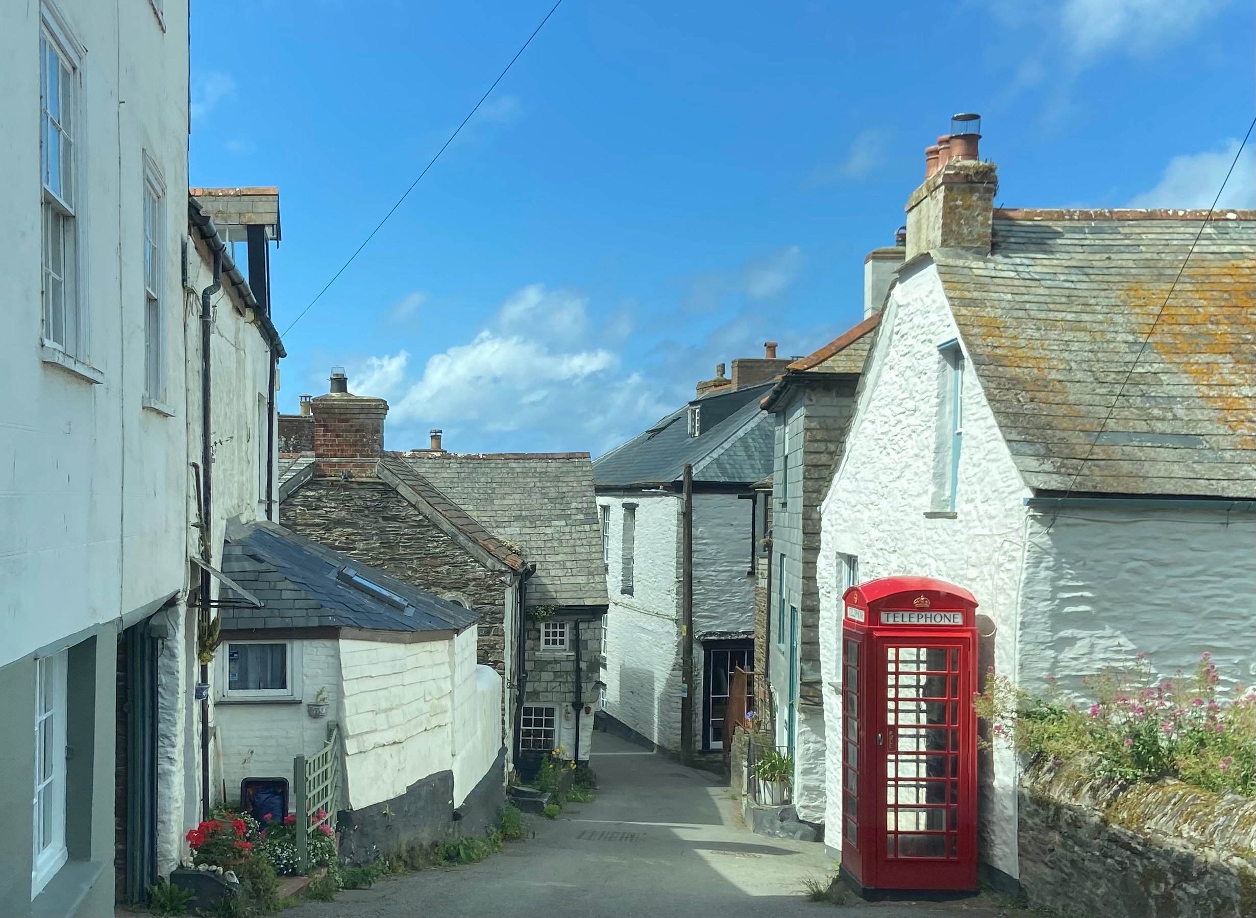 One of the narrow streets in the village of Port Isaac in North Cornwall. (Picture: Andrew Townsend)
