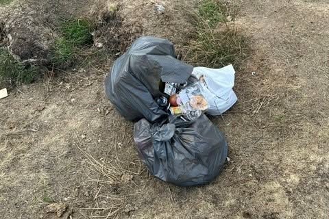 Liskeard Police posted this picture at the weekend of the rubbish they collected following more illegal camping on Bodmin Moor