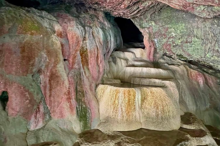 The picturesque cave was featured as a filming location in the BBC series Poldark