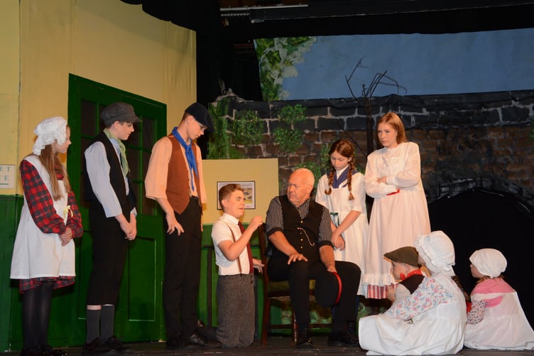 The cast of HATS Railway Children in a rehearsal (Picture: Rodney Parrish)