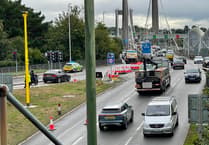 Morning traffic disruption across Tamar Bridge as lorry breaks down
