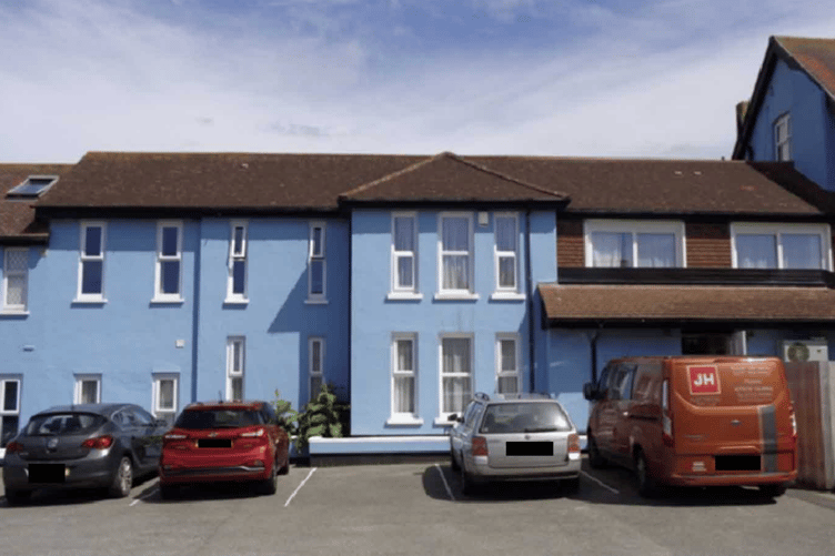 The hotel room block at the former Kerenza Hotel would be repainted in the newest plans (Picture: Cornwall Council)