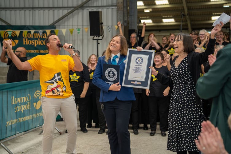 Nearly 2,500 people gathered to break the Guinness World Record for the largest cream tea party on Saturday, September 19.