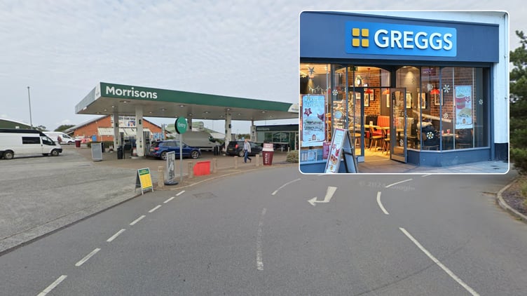 Morrisons Bude and Greggs Inlay