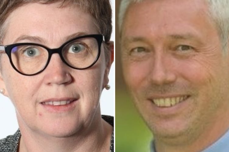 Cornwall Council's chief executive Kate Kennally, who is on a sudden and unexplained leave of absence, and her stand-in, interim deputy chief executive