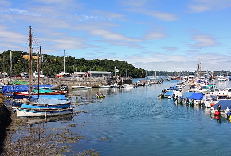 Mylor Harbour, where the events of the 27th of September took place