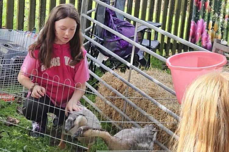 A new children’s area at Chyvarhas Care Home offered youngsters to get up close with baby chicks and ducklings