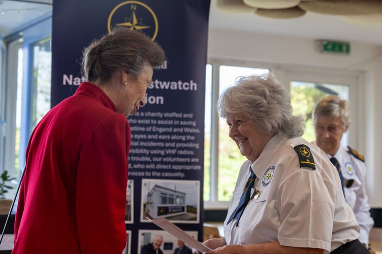 Her Royal Highness later met volunteers and supporters at Driftwood Spars in St Agnes, where she presented long-service awards