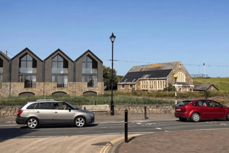 A CGI illustration of how the replacement lodge building would have looked (Picture: Cornwall Council)