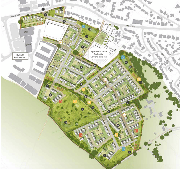 An illustration of how the development in Wadebridge might look (Picture: Cornwall Council)