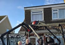 Couple rebuild Halloween display in time for spooky season after storms caused havoc