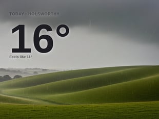 Holsworthy weather: heavy rain Saturday with rain expected and a high of around 15°C