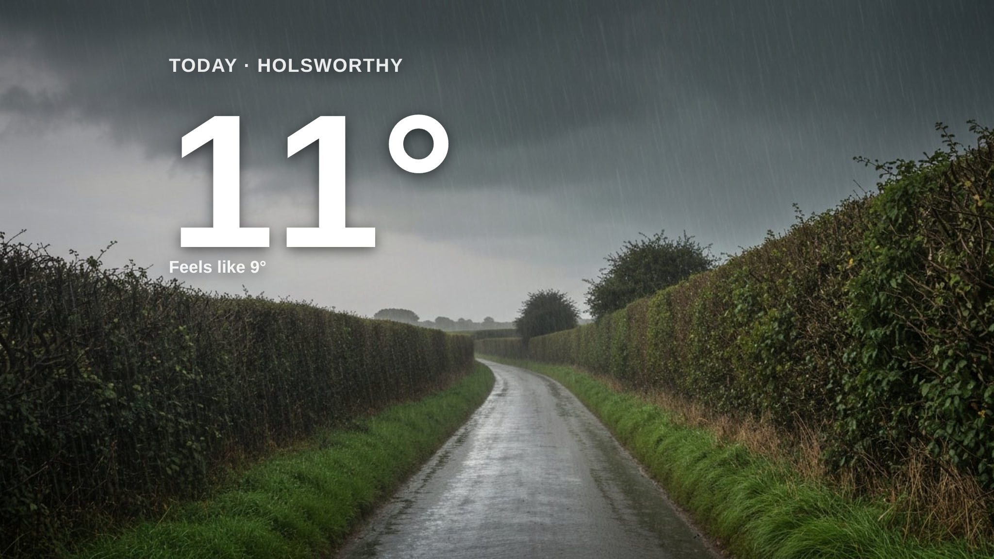 Heavy rain on the way for Holsworthy - here's your Friday forecast