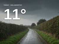 Holsworthy: heavy rain, high of 11°C on Friday