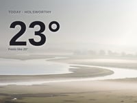 Holsworthy: foggy day, high of 23°C