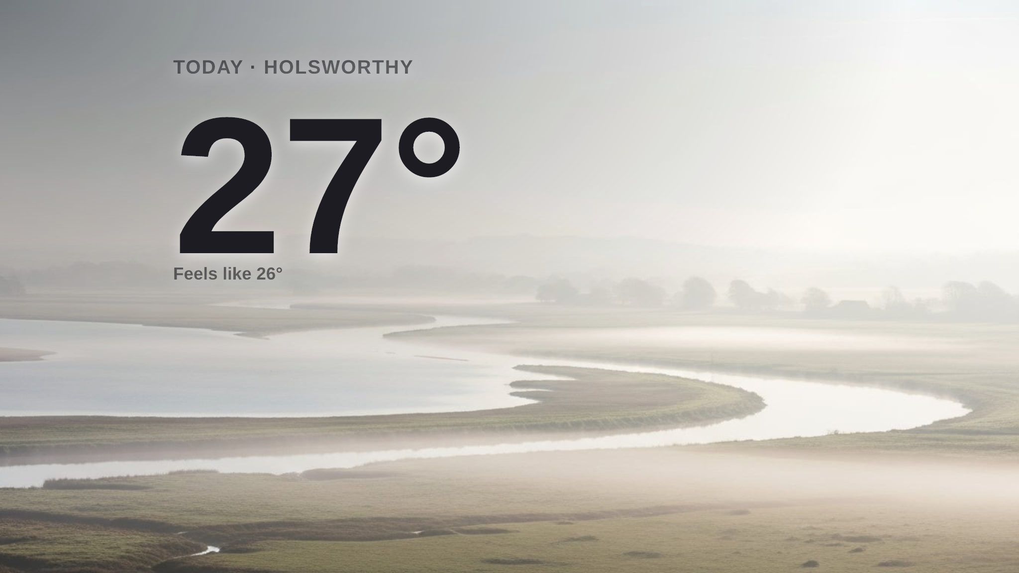 Fog rolls in for Holsworthy today - here's what to expect