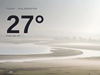 Holsworthy: foggy day, high of 27°C