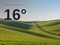 Holsworthy: sunny day, high of 15°C