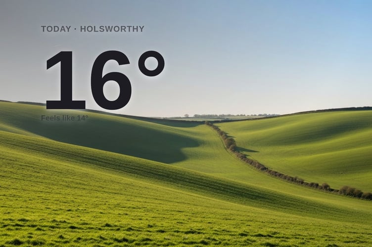 Holsworthy weather: sunny Friday with little chance of rain and a high of 15°C