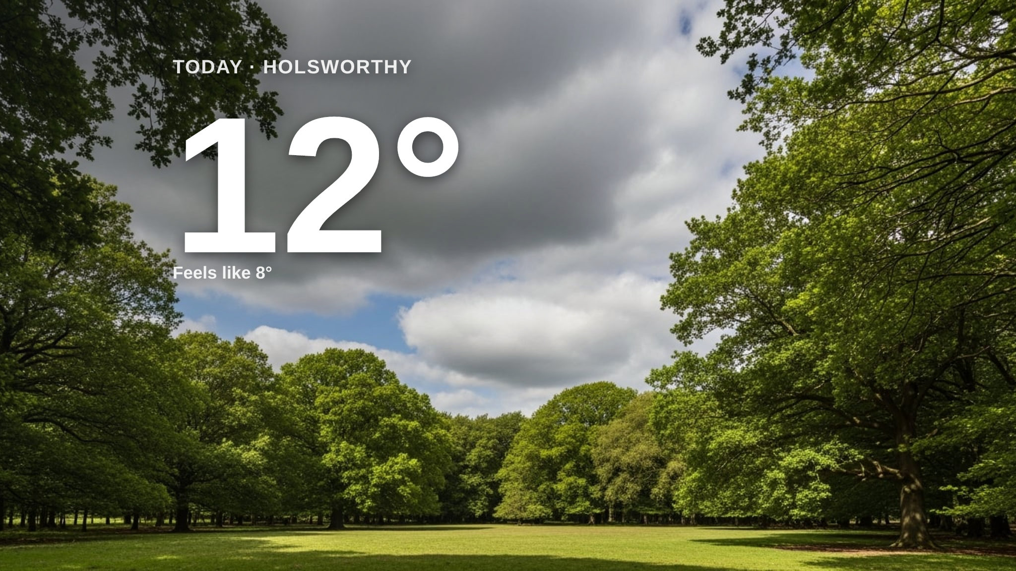 Cloudy skies for Holsworthy today - here's your Sunday forecast